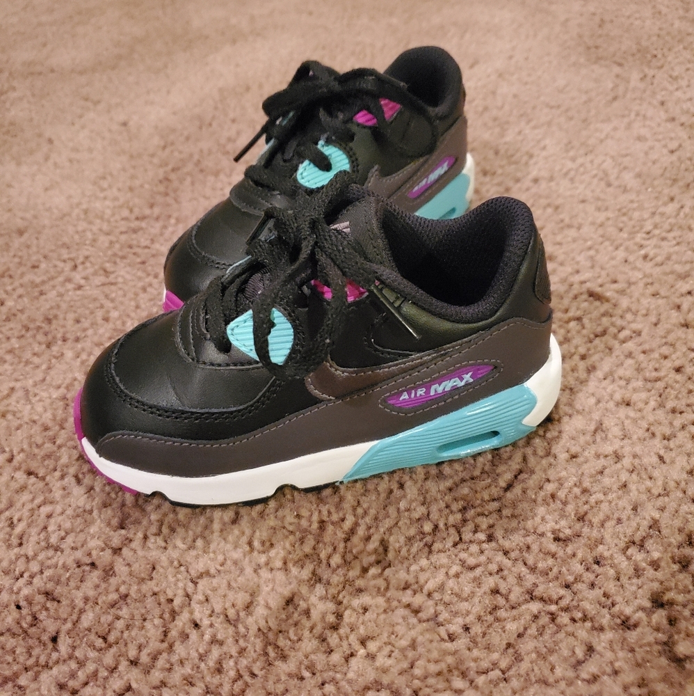 KIDS' TODDLER NIKE AIR MAX 90 LEATHER CASUAL SHOES